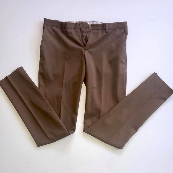 ZARA Man Camel Brown 2 Piece Suit Set